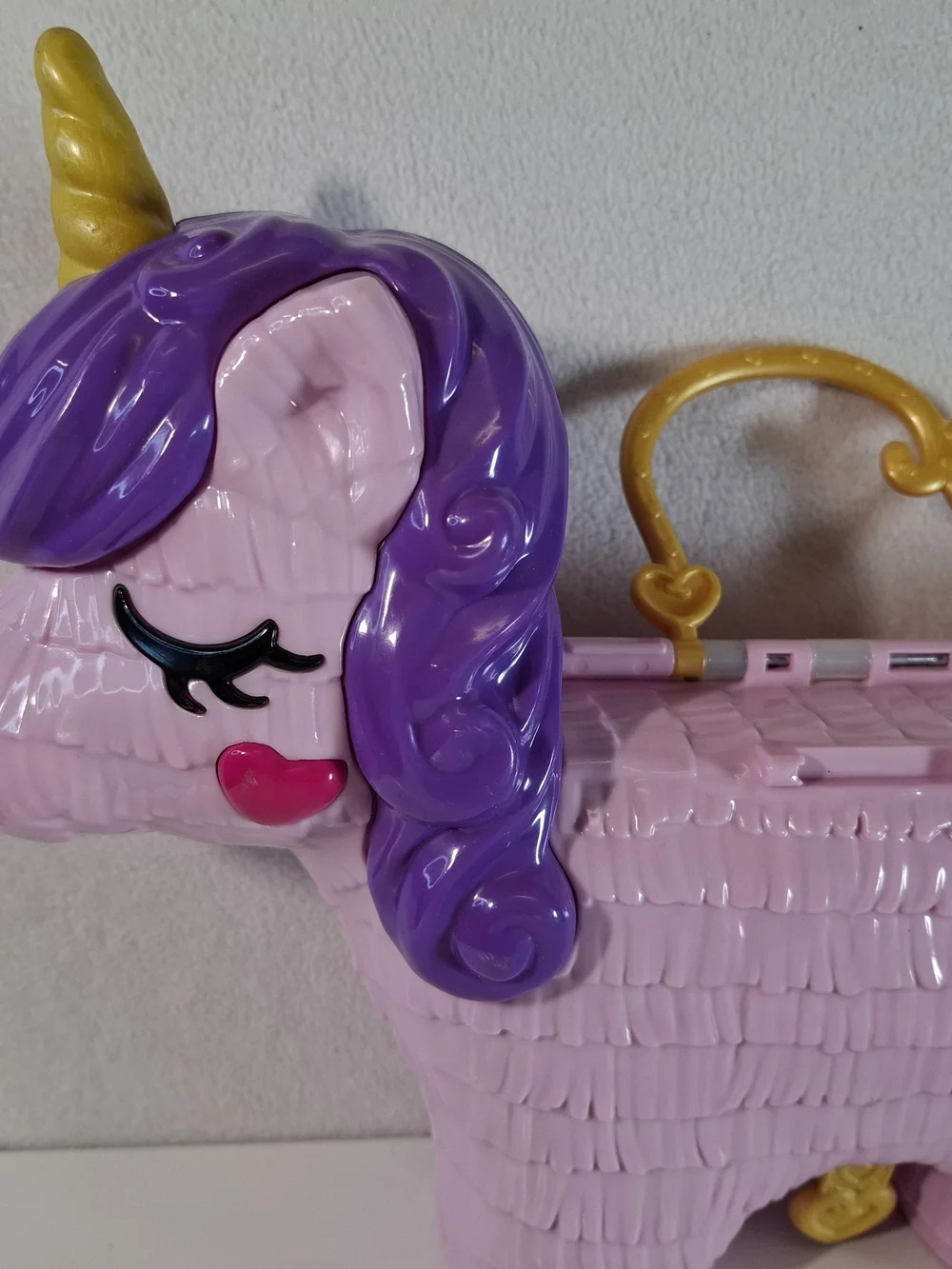 Polly Pocket  Pink & Purple Unicorn Playset Carry Case - Toy Brand